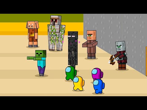 Minecraft Animation: Iron Golem X Enderman X Among Us in Squid Game Season 2