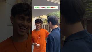 When Korean 🇰🇷 Met Indian Boy 🇮🇳 #kdrama #kpop #korean #koreandrama #kpop