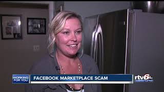 Woman falls victim to Facebook Marketplace scam