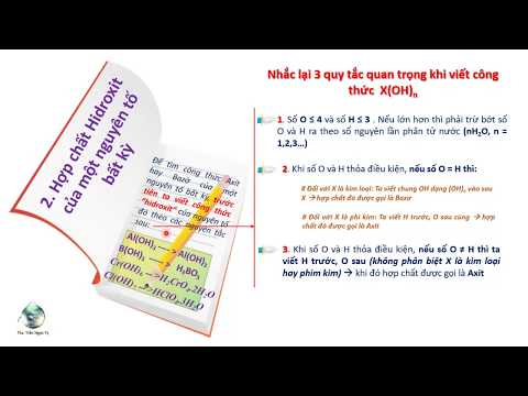 ✔ Bí kíp viết tất cả công thức Axít [Full ĐỘC LẠ CỰC HAY]