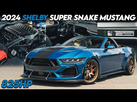 2024 Shelby Super Snake Mustang Convertible - 825HP in Atlas Blue | Exhaust Roar + Overview!