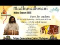 Madhuradhwani Patri For Students