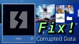 PS4 How to Fix - CORRUPTED DATA ERROR