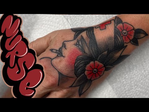 Nurse Old School | TATTOO TIMELAPSE