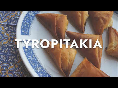 Crispy Greek Feta Triangles (Tyropitakia) | Easy Appetizer Recipe