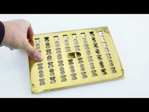 A4643 Brass Hit and Miss Double Air Vent - castinstyle.co.uk