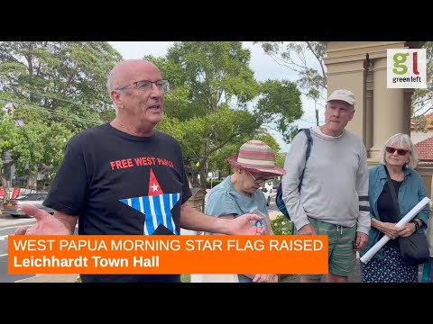 West Papua Morning Star flag raised on Leichhardt Town Hall