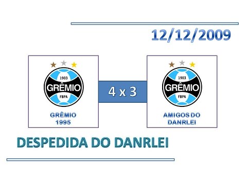 GOLS: Grêmio 1995 4 x 3 Amigos do Danrlei - 12/12/2009 - Despedida do Danrlei