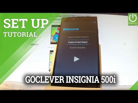 First Configuration in GOCLEVER Insignia 550i - Android Set Up