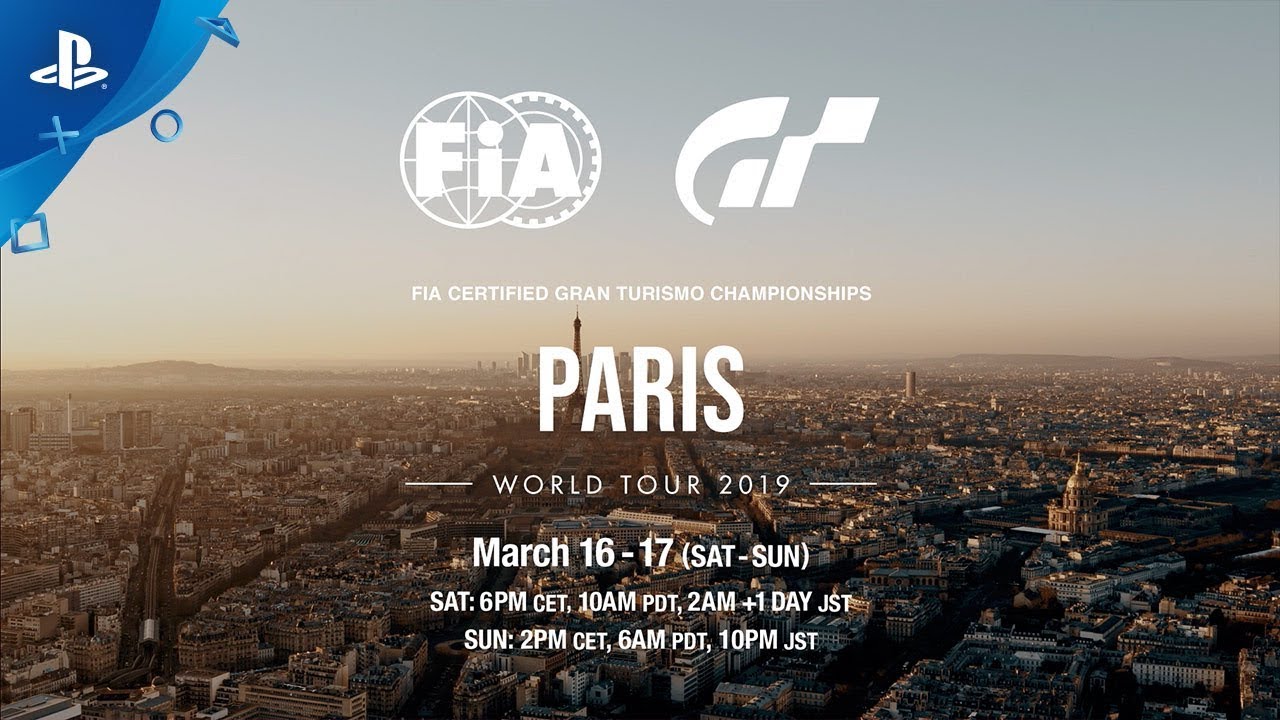 Campeonato FIA 2019 de Gran Turismo Começa Este Final de Semana em Paris