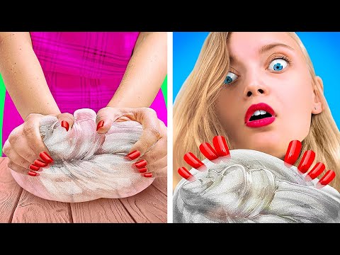 Hilarious Girly Problems WITH LONG NAILS || Relatable Facts, Hacks and Nail Design Ideas!