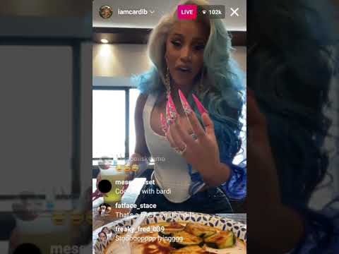 Cardi B- Cooking And Talking And Joking About Health Issues- Instagram Live