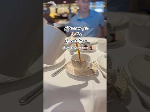 Thumbnail for Afternoon tea with white glove service on Cunard’s Queen Anne 😍🍰🫖✨ #cunard #queenanne #travel