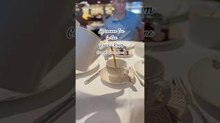 Afternoon tea with white glove service on Cunard’s Queen Anne 😍🍰🫖✨ #cunard #queenanne #travel