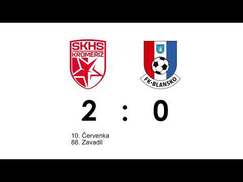 SESTŘIH | MSFL | 18. kolo | SK Hanácká Slávia Kroměříž - FK Blansko 2:0