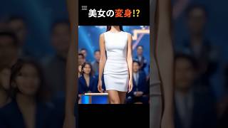 この女の子が未来的なロボットに変身する様子をご覧ください #agt #magic #transformation #robot