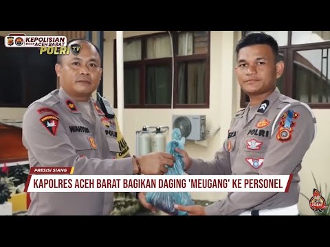 TRADISI MEUGANG RAMADHAN POLRES ACEH BARAT