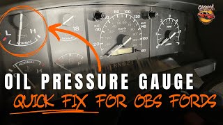 How to fix oil pressure gauge! Try this fix on your OBS F-150!