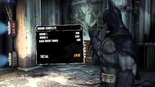 preview picture of video 'Batman Arkham Asylum -Hard Story Mode- 1st Challenge - Perfect Knight + FreeFlow Fighter'