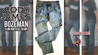 Bootcut or Bell Bottom Bozeman Cody James Jeans with Cowboy Boots