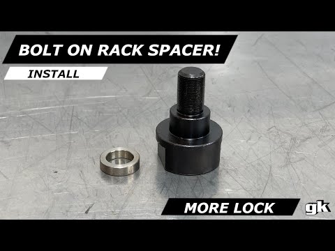 Gktech 4130 High Tensile Steel Steering Rack Spacer Set - Install