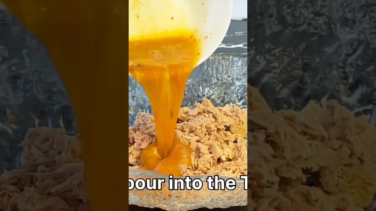 Egg and canned Tuna recipe for breakfast. Simple and tasty