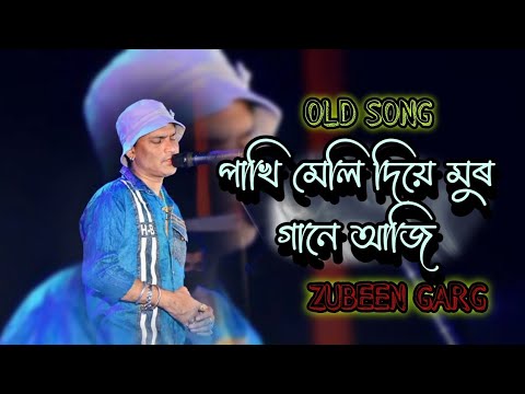 pakhi meli diye mur gaane aji lyric video zubeen garg
