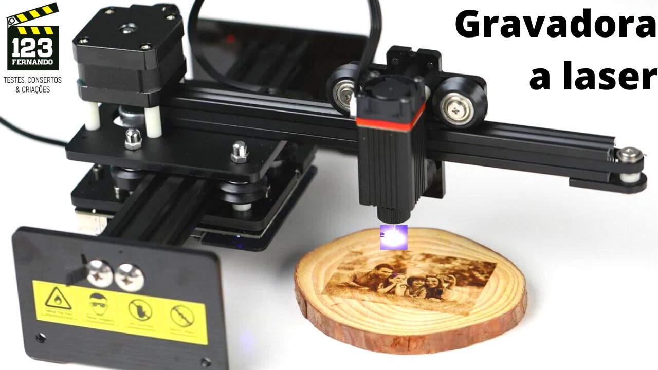 GRAVADORA LASER FÁCIL DE USAR. GRAVAÇÃO A LASER EM MADEIRA, PLÁSTICO, COURO, EVA, MDF. NEJE MASTER.