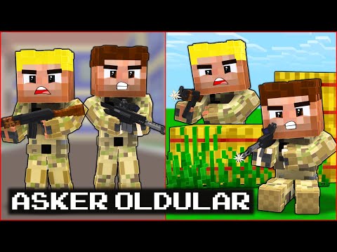 EFEKAN VE ALİ ASKER OLDU, SAVAŞ ÇIKTI! 😱 -Minecraft