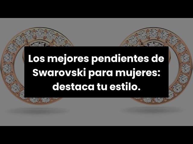 Vídeo relacionado con Swarovski Pendientes Bella V, Cada Pendiente Bañado en Rodio y con un Cristal de Talla Redonda en Azul, Pendientes de la Colección Bella, Talla redonda, Azules, Baño de Rodio