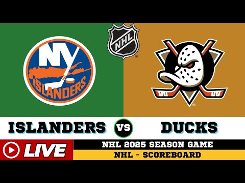 🔴LIVE : Anaheim Ducks Vs New York Islanders | NHL 2025 | NHL Live SCOREBOARD | 12/12/2025