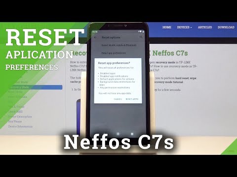 How to Reset App Settings in TP-LINK Neffos C7s - Restore Apps