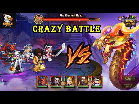 Artemis Fafnir vs Legendary Hydra Crazy Battle - Fire & Darkness | Hero Wars Mobile