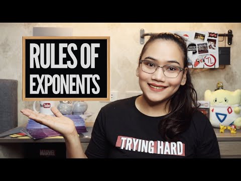 Exponent Rules | Laws of Exponents - Algebra - Civil Service & UPCAT review