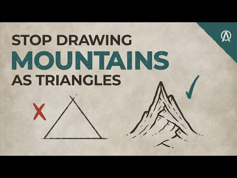Mountains Aren't Triangles! Simple Trick to Draw Better Mountains On Your Fantasy Maps