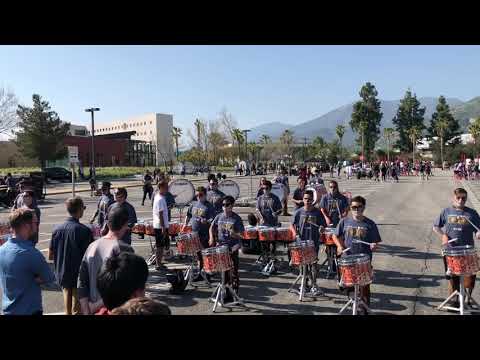 POW Percussion 2019 - Full Battery Warm Up - 3/24 WGI San Bernardino