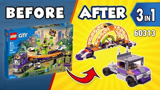 YouTube thumbnail: LEGO City Space Ride Amusement Truck MOC's [3in1](60313)[759 pcs] Alternate Builds | Instructions