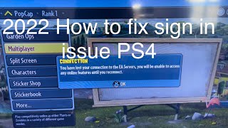 How to fix sign in issue for EA GAMES - PS4 (2022)