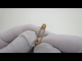 Відео огляд Срібна шпилька з позолотою хба9