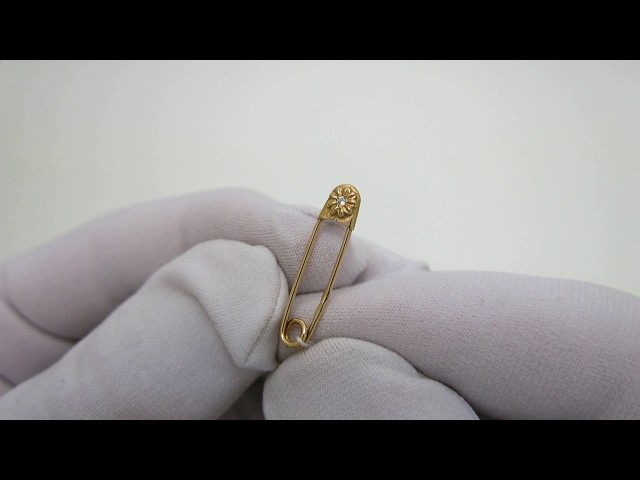 Срібна шпилька з позолотою хба9 Відео огляд