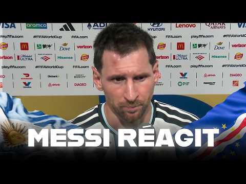 LIONEL MESSI RÉAGIT AU MATCH CONTRE LE CAP VERT !