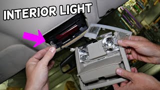 INTERIOR DOME LIGHT REMOVAL, LIGHT REPLACEMENT, SUNGLASSES HOLDER REPLACEMENT FORD EDGE,MKX