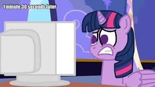 (MLP Comic Dub) Twilight Discovers Derpibooru (Comedy)
