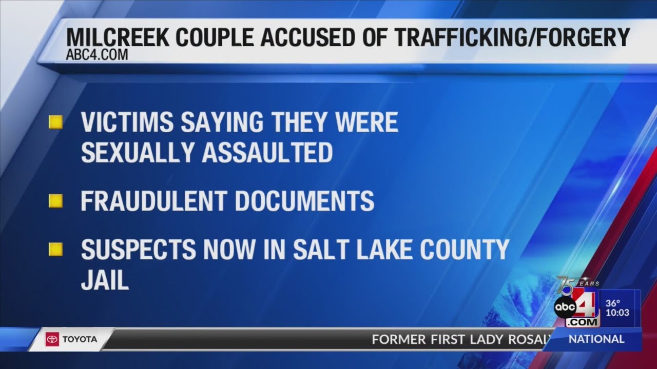 Millcreek, Utah Couple Arrested for Alleged Human Trafficking and Fraud