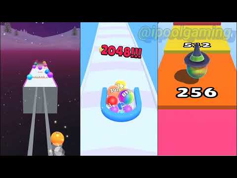 Ball Run 2048 l Bump Merge 2048 vs Ball Merge 2048 Gameplay walktrough android iOS
