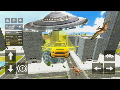 Fly Car Transport Simulator - Real UFO Stole My Car - Best Android Gameplay