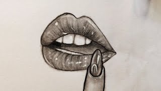 Lips drawing tutorial | Easy Tutorial | Step By Step |