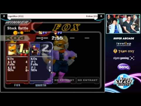 SSS 19 - LiquidKen (Marth) Vs. Fiction (Fox) - Winner's Quarters