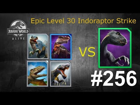 Rares, Commons vs Level 30 Indoraptor Strike Event (success)| Jurassic World Alive Deutsch #256
