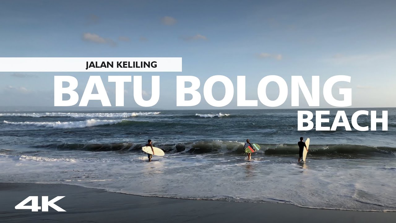 Experience a virtual stroll around Batu Bolong Beach.